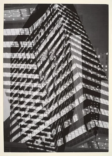 [Skyscraper at Night; Double Exposure]