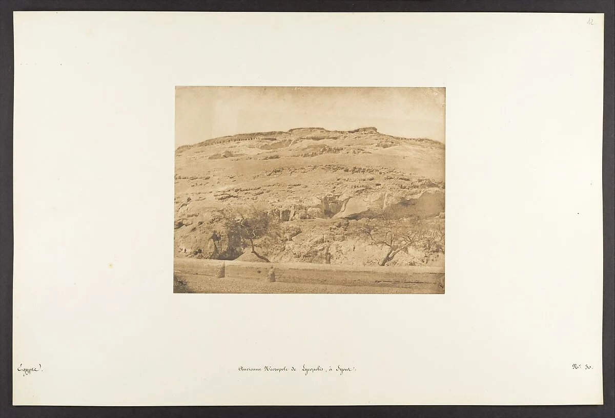 Ancienne Nécropole de Lycopolis, à Syout — Maxime Du Camp