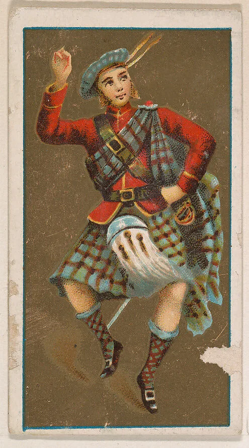 Highland Fling, from National Dances (N225, Type 1) issued by Kinney Bros. — Kinney Brothers Tobacco Company
