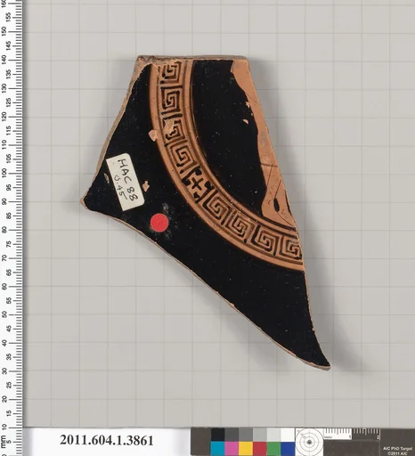 Terracotta fragment of a kylix (drinking cup)
