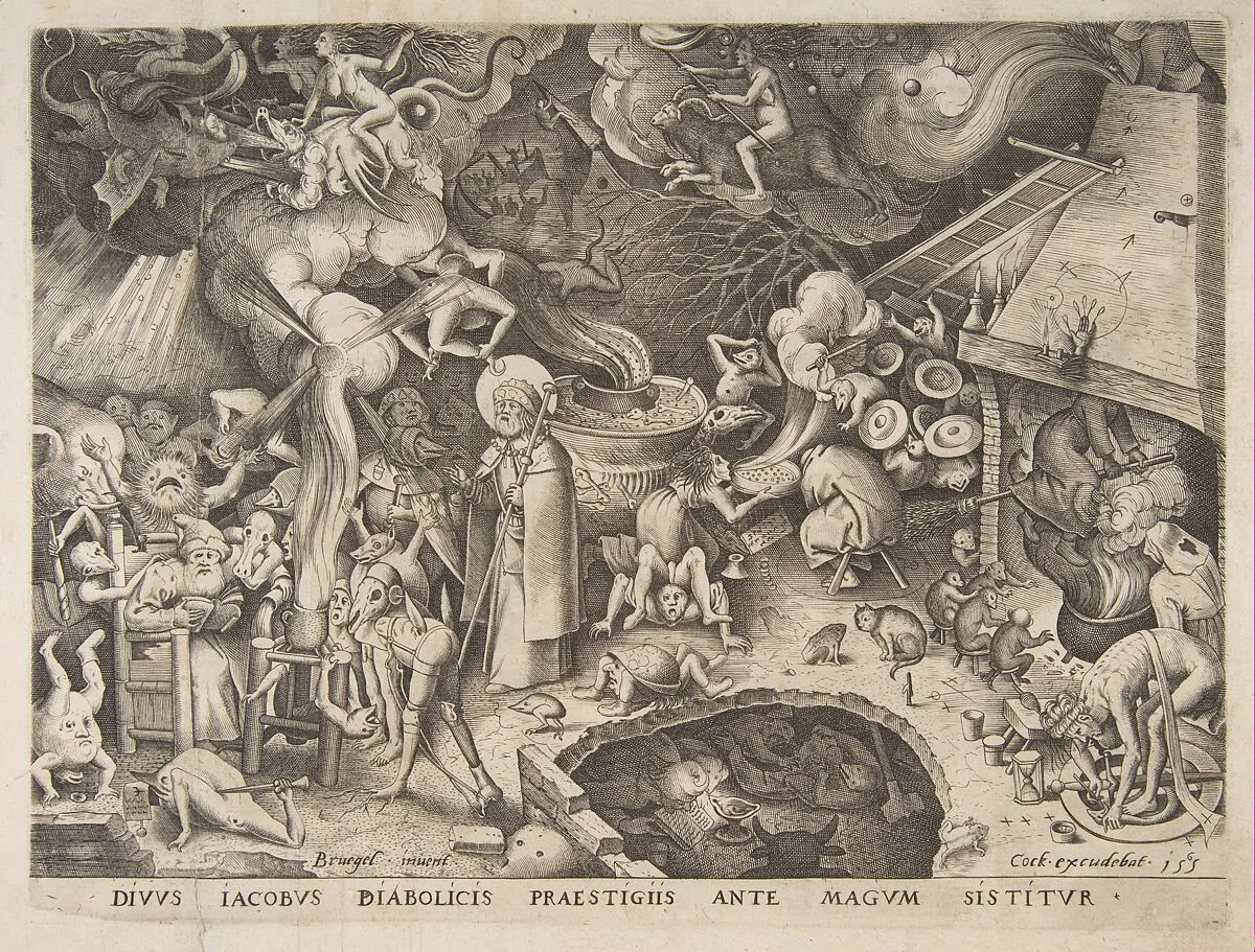 St. James and the Magician Hermogenes — Pieter Bruegel the Elder|Pieter van der Heyden|Hieronymus Cock