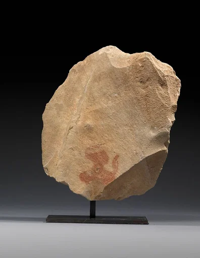 Fragmentary Ostracon Depicting a Priest