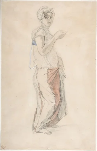 Standing Woman in Moroccan Costume