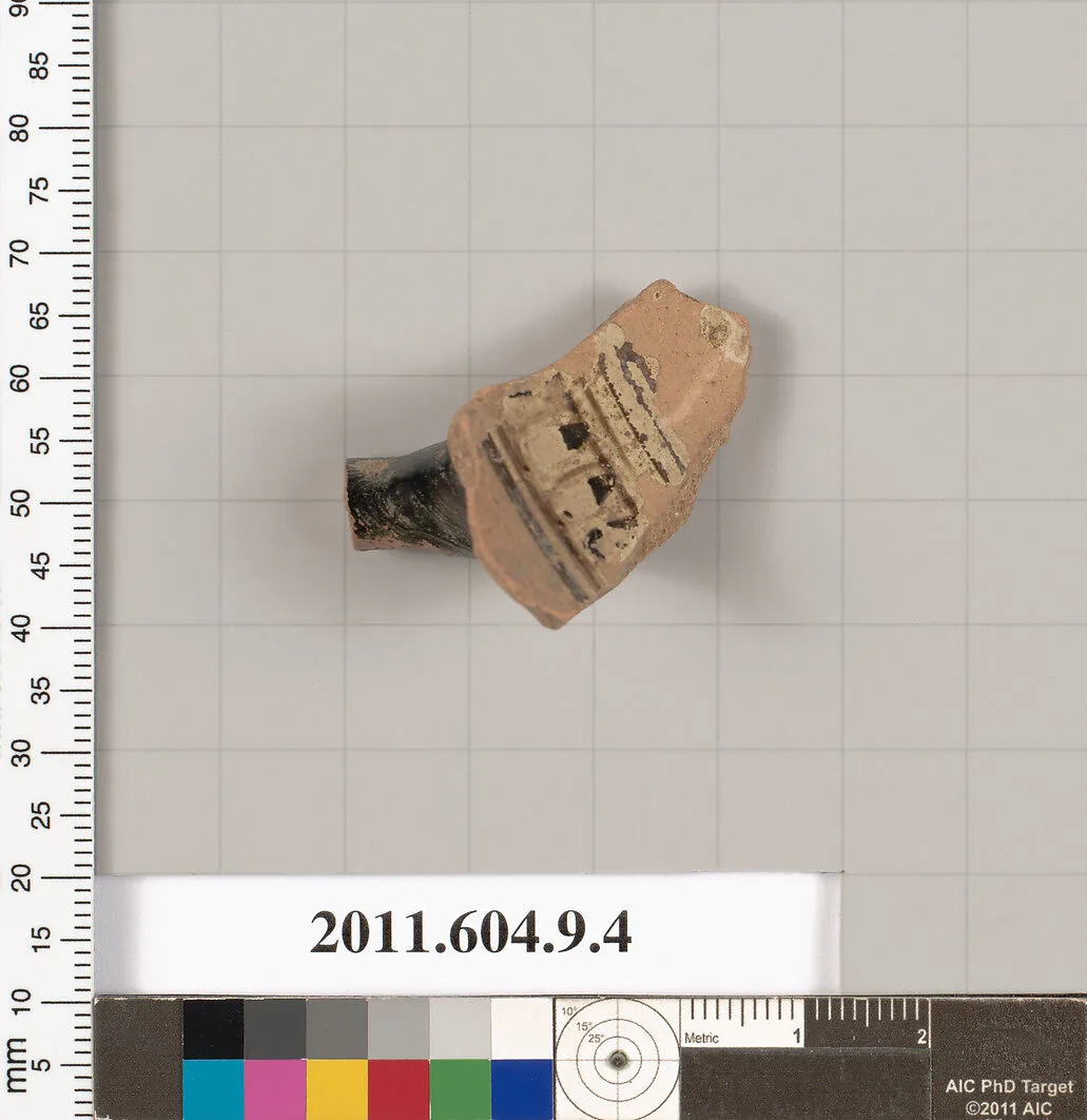 Terracotta fragment of a kylix (drinking cup) — Unknown