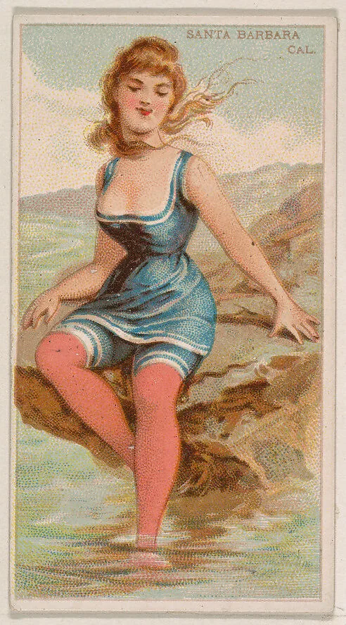 Santa Barbara, California, from the Surf Beauties series (N232), issued by Kinney Bros. — Kinney Brothers Tobacco Company