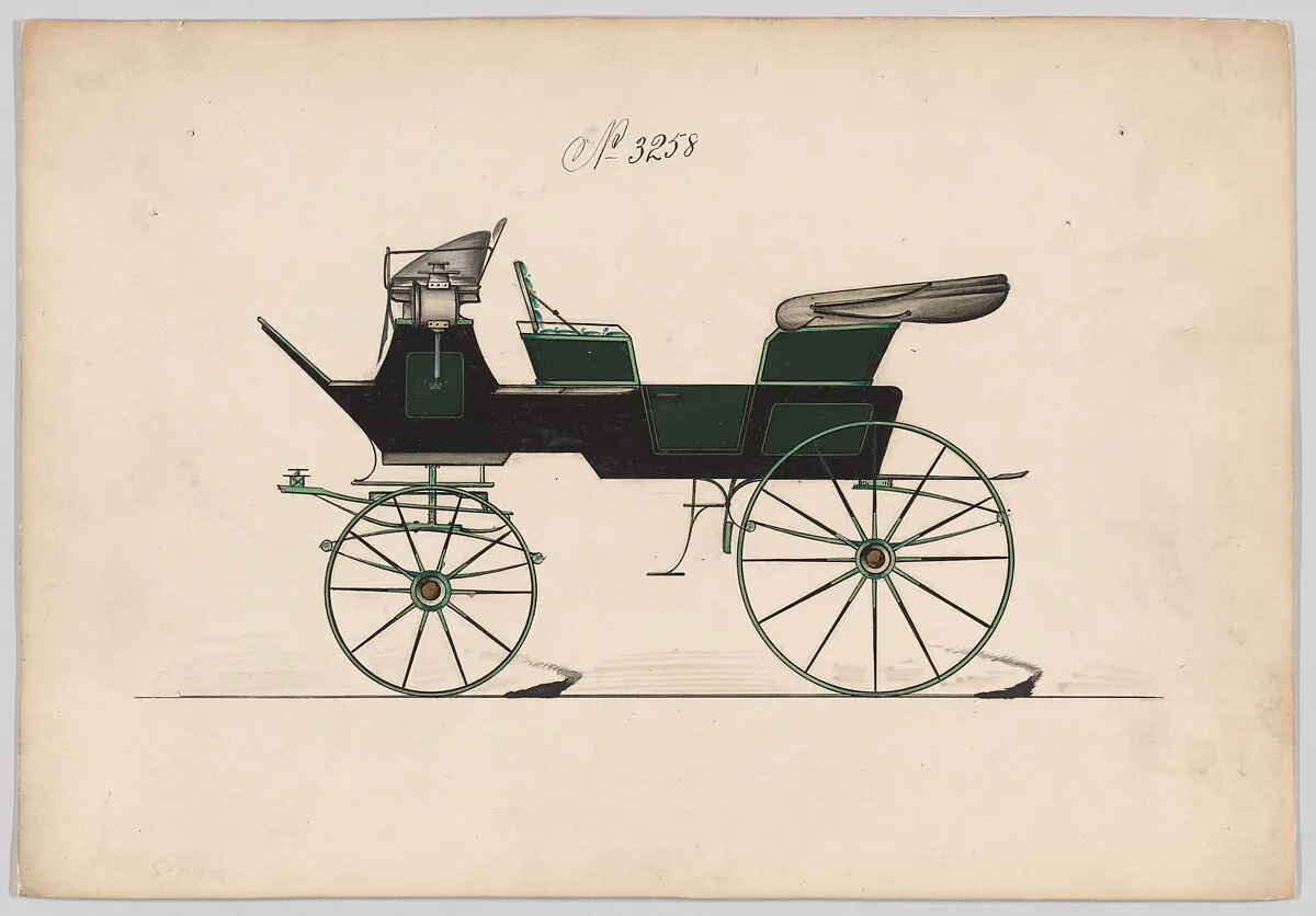 Design for Break/Char-a-Banc, no. 3258 — Brewster & Co.