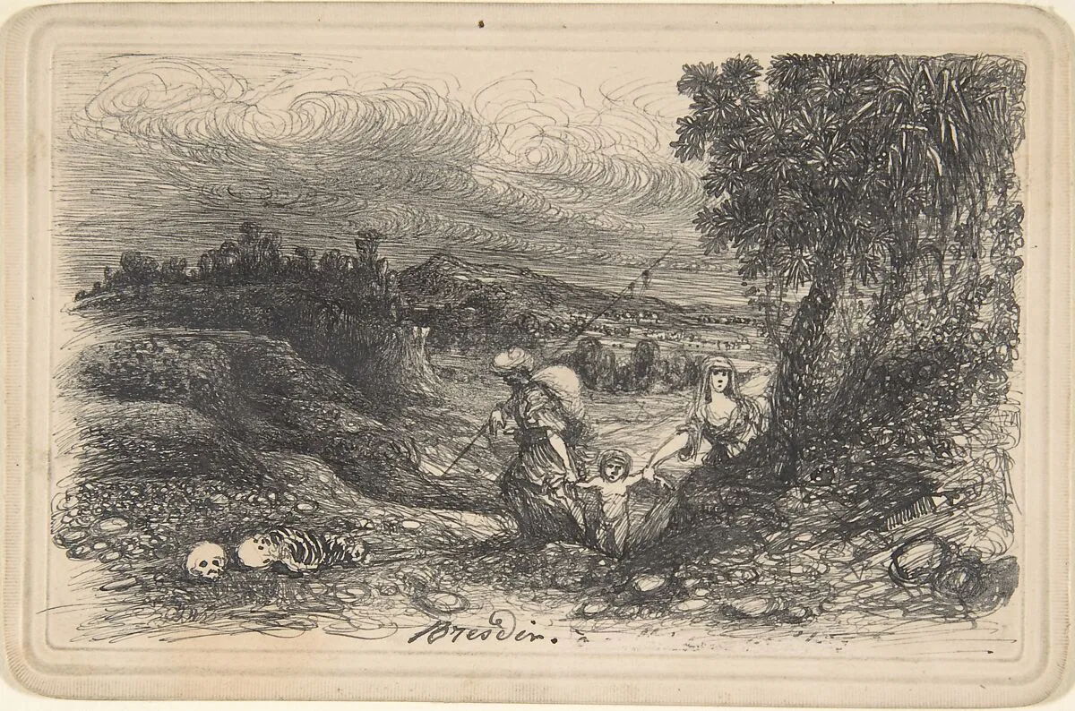 Flight to Egypt — Rodolphe Bresdin
