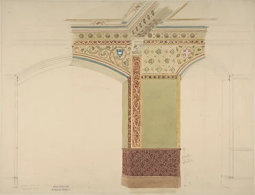 Elevation of Wall for a Coffee Room