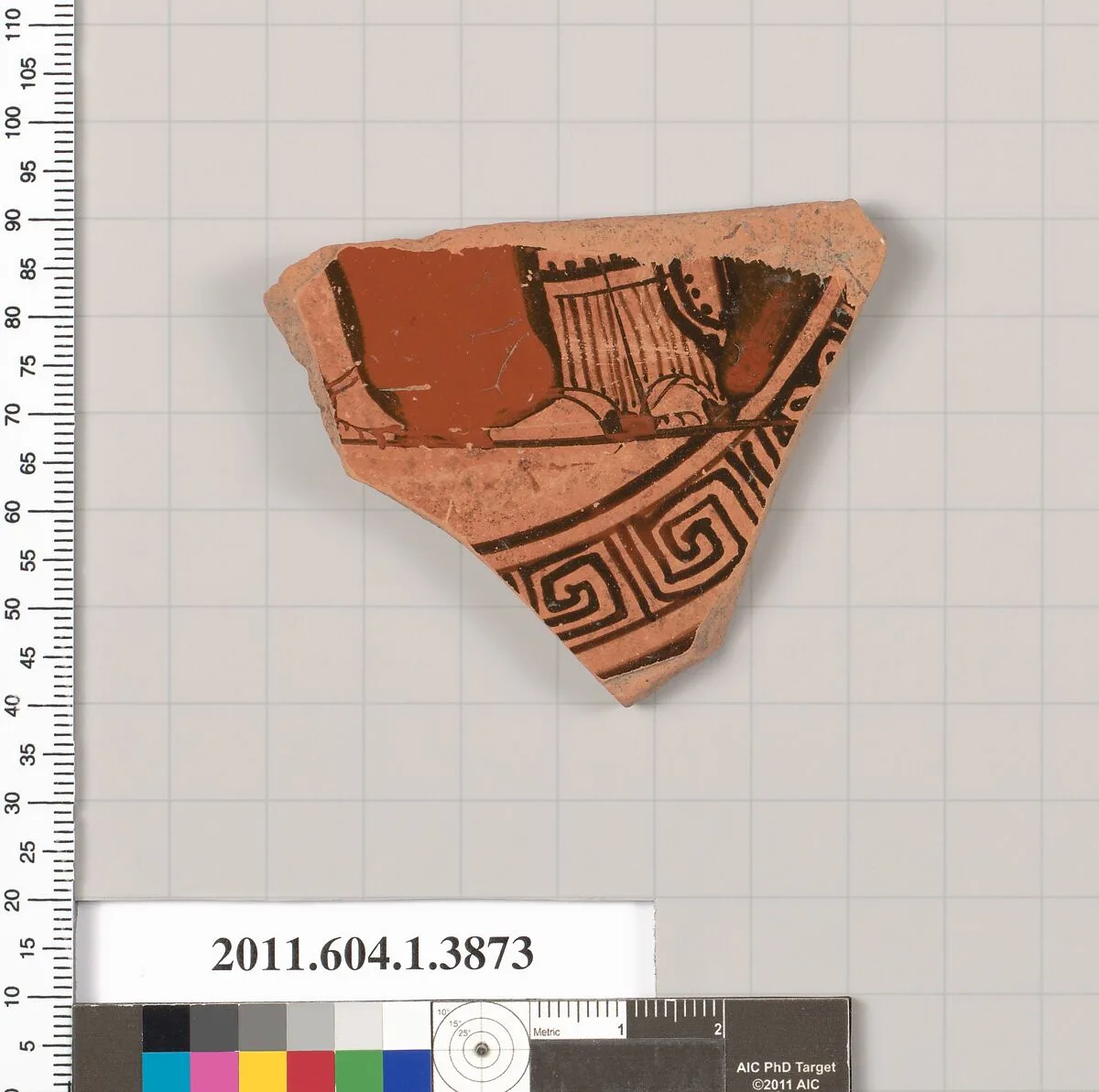 Terracotta fragment of a kylix (drinking cup) — Unknown