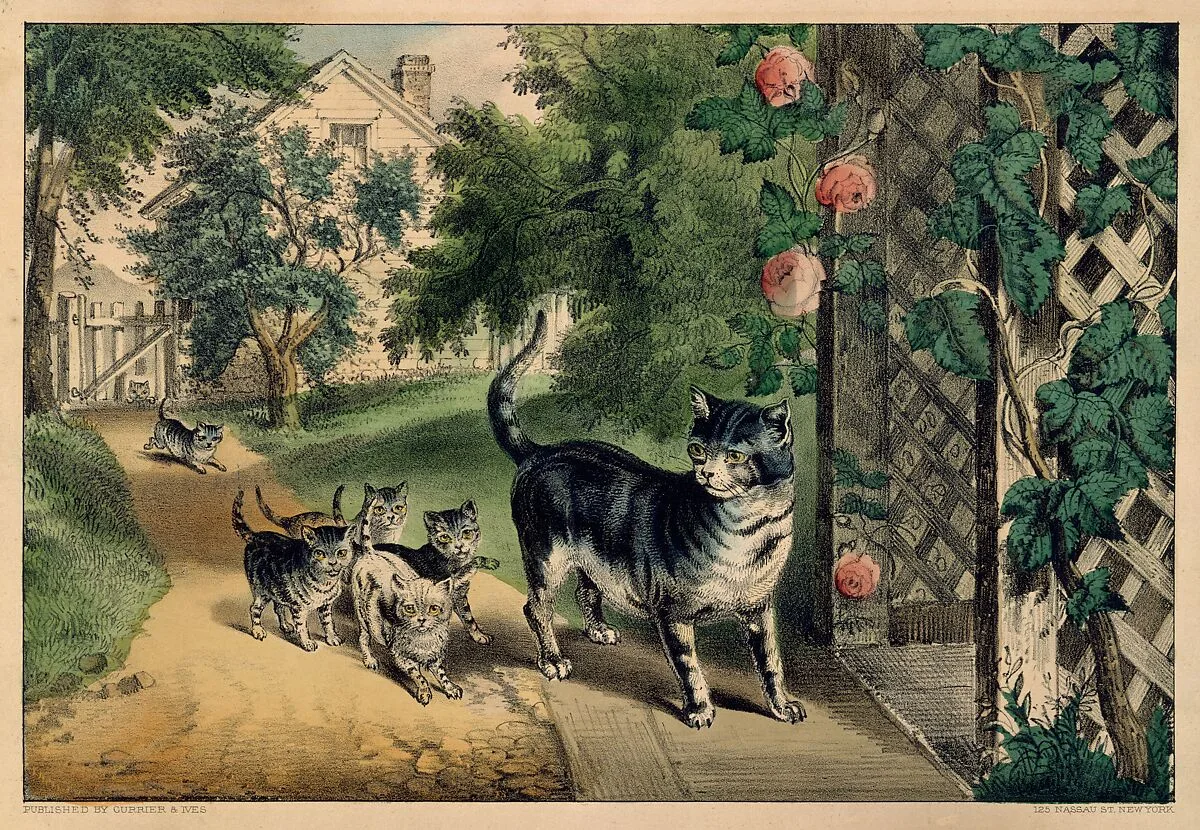 Pussy's Return — Currier & Ives
