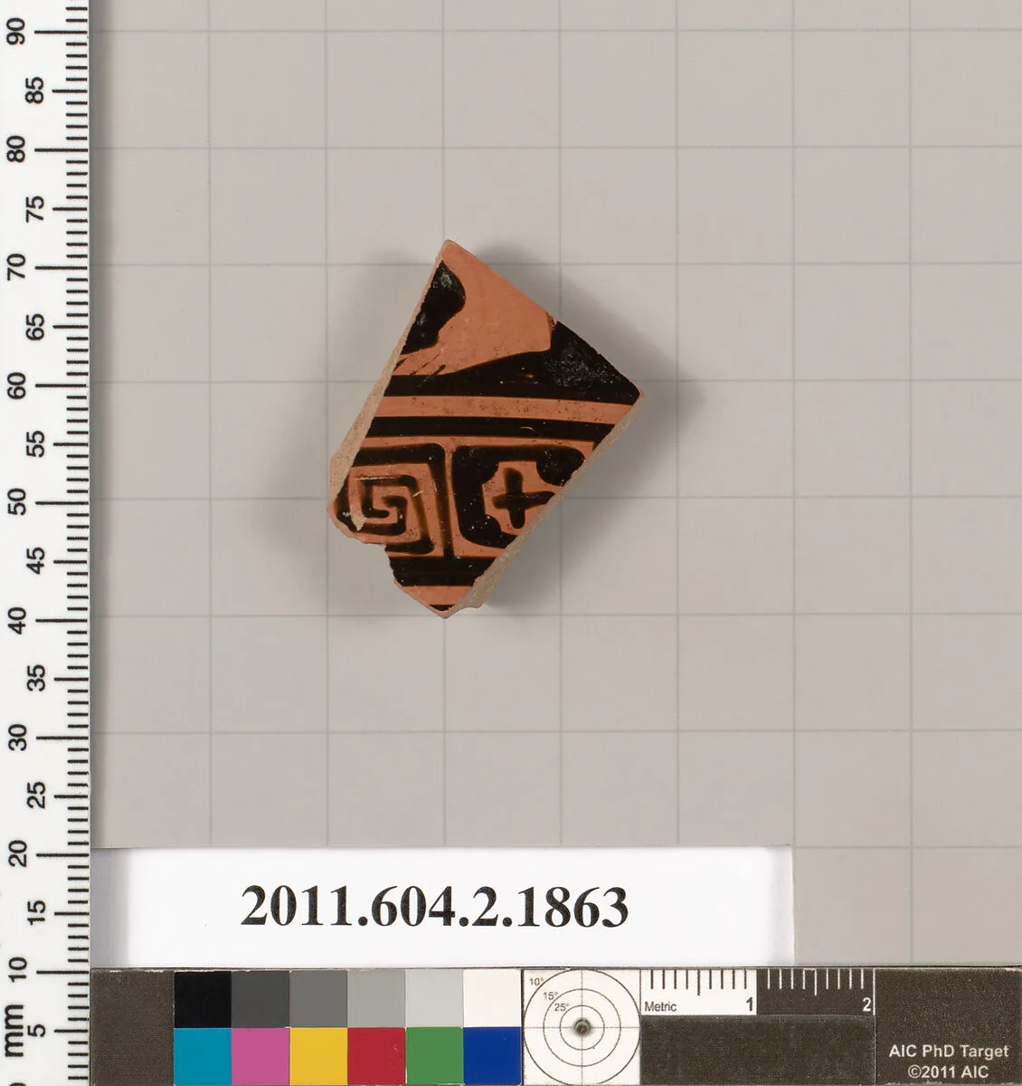 Terracotta fragment of a skyphos (deep drinking cup) — Unknown
