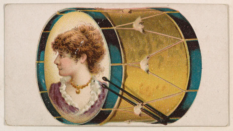 Drum, from the Novelties series (N228, Type 5) issued by Kinney Bros. — Kinney Brothers Tobacco Company