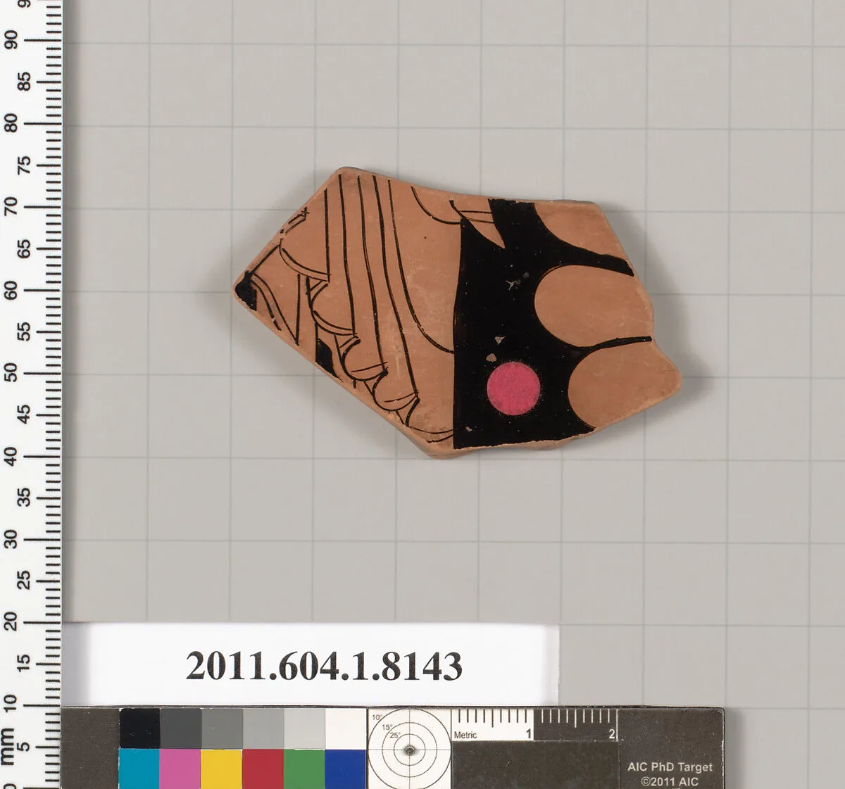 Terracotta fragment of a kylix (drinking cup) — Unknown