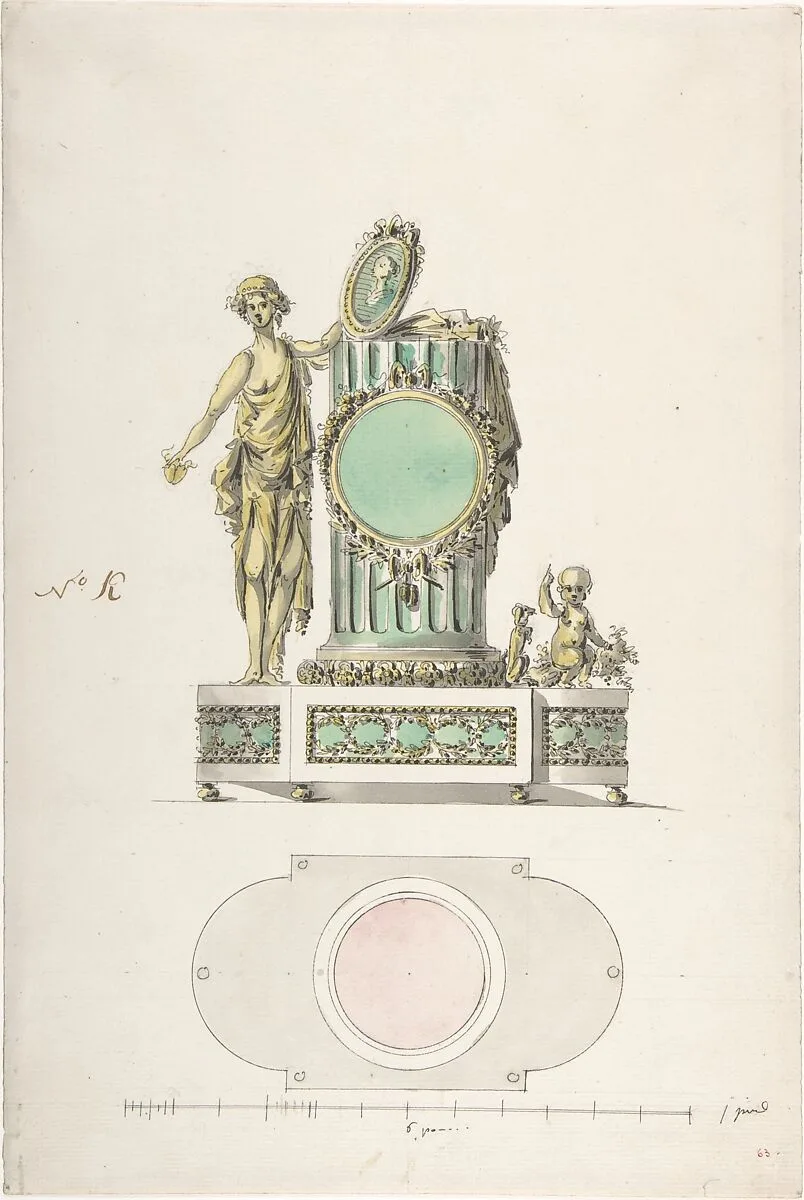 Design for a Clock — Anonymous, French, 18th century|French, Sèvres, 18th century