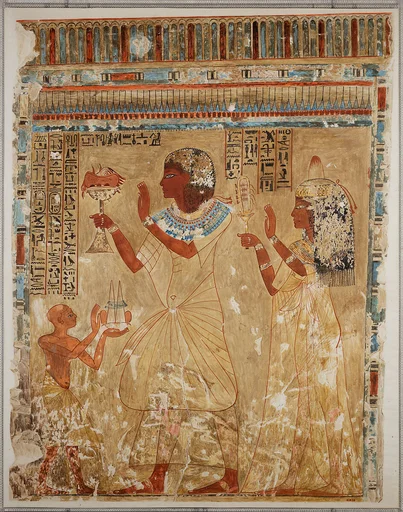 Neferhotep and Wife Offering, Tomb of Neferhotep