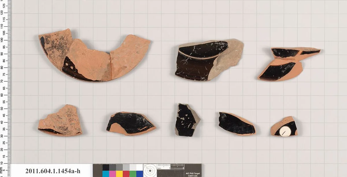 Terracotta fragments of kylikes (drinking cups) — Unknown