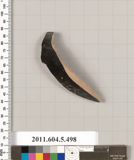 Terracotta rim fragment of a kylix (drinking cup)?
