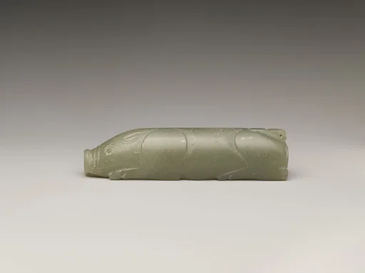 東漢 玉握豬|Pig in Recumbent Position