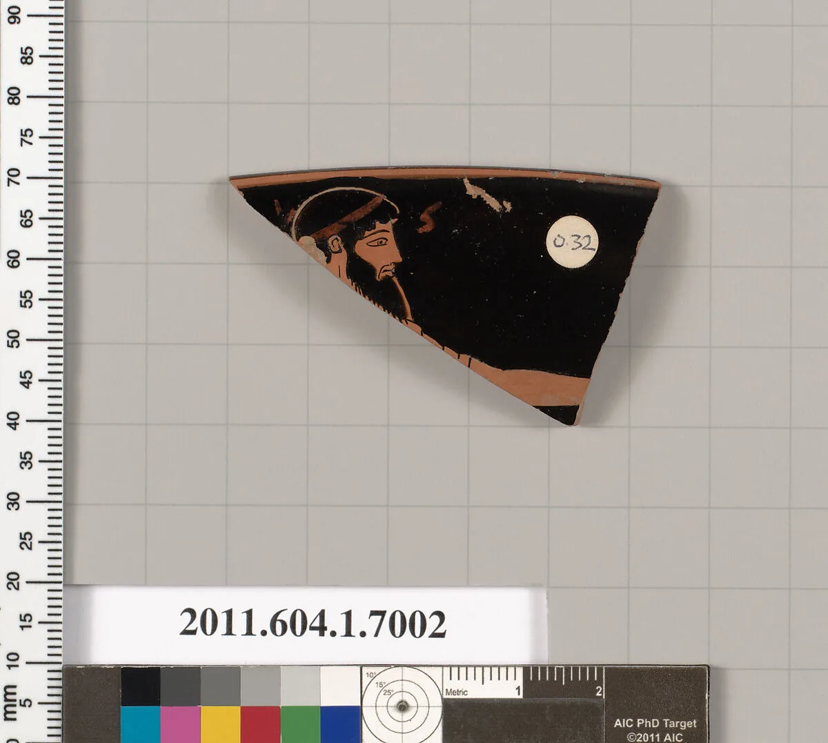 Terracotta rim fragment of a kylix (drinking cup) — Unknown