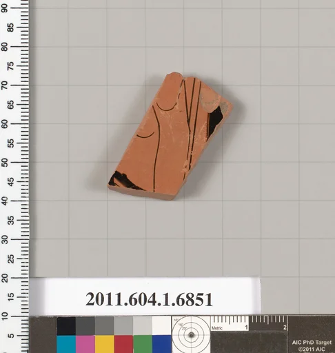 Terracotta fragment of a kylix (drinking cup)