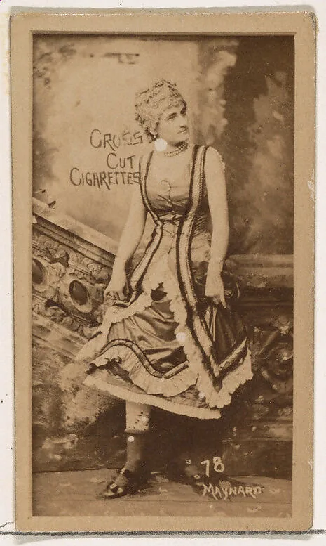 Card Number 78, Maynard, from the Actors and Actresses series (N145-1) issued by Duke Sons & Co. to promote Cross Cut Cigarettes — W. Duke, Sons & Co.