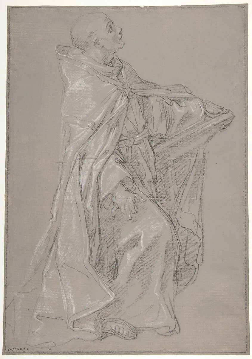 Young Cleric in a Cope Holding a Book — Placido Costanzi