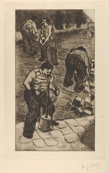 Street Pavers (Les Paveurs) — Henri-Gabriel Ibels|André Marty