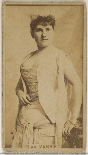 Miss Merrie, from the Actors and Actresses series (N45, Type 8) for Virginia Brights Cigarettes
