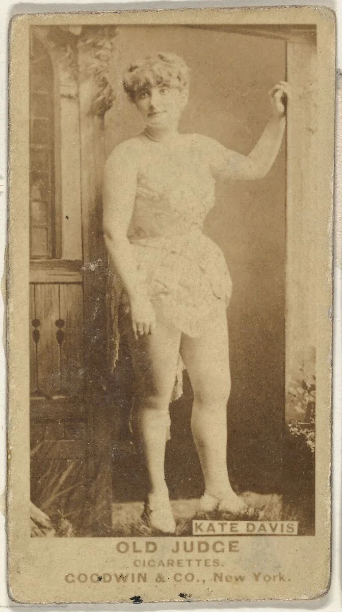 Kate Davis, from the Actors and Actresses series (N171) for Old Judge Cigarettes — Goodwin & Company