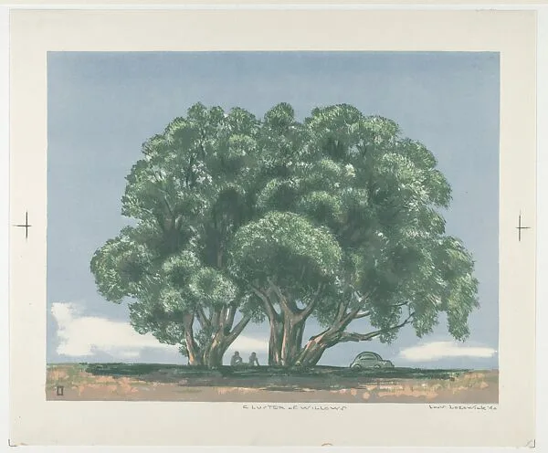 Cluster of Willows — Louis Lozowick|WPA
