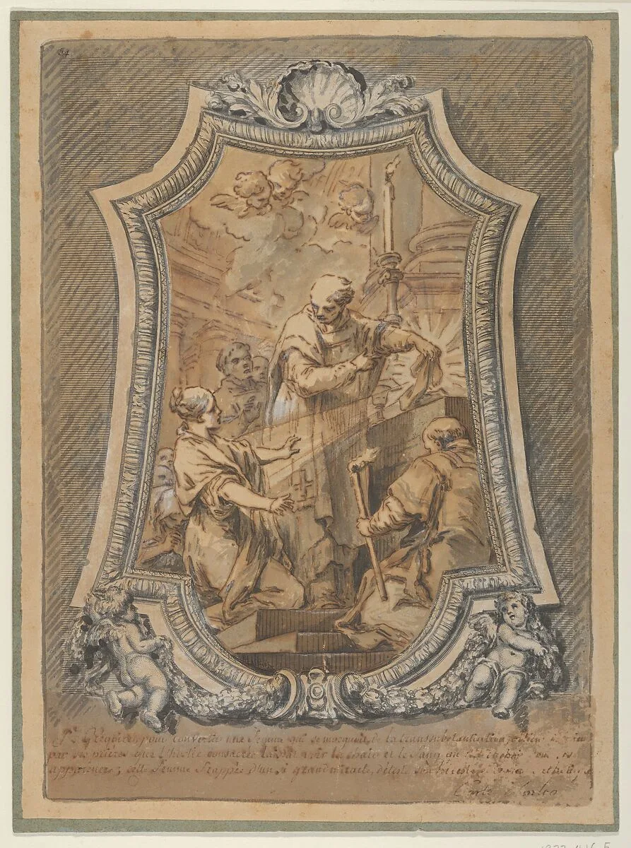The Mass of St. Gregory — Carle (Charles André) Vanloo