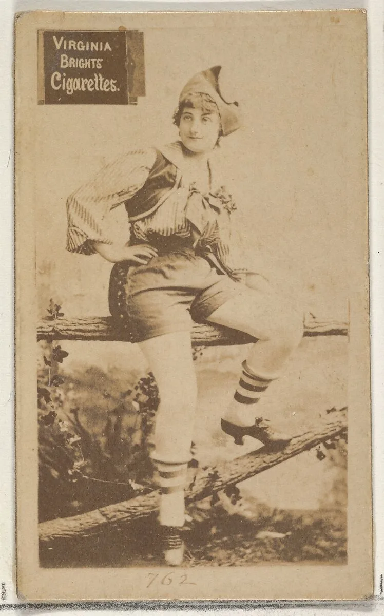 Card 762, from the Actors and Actresses series (N45, Type 2) for Virginia Brights Cigarettes — Allen & Ginter