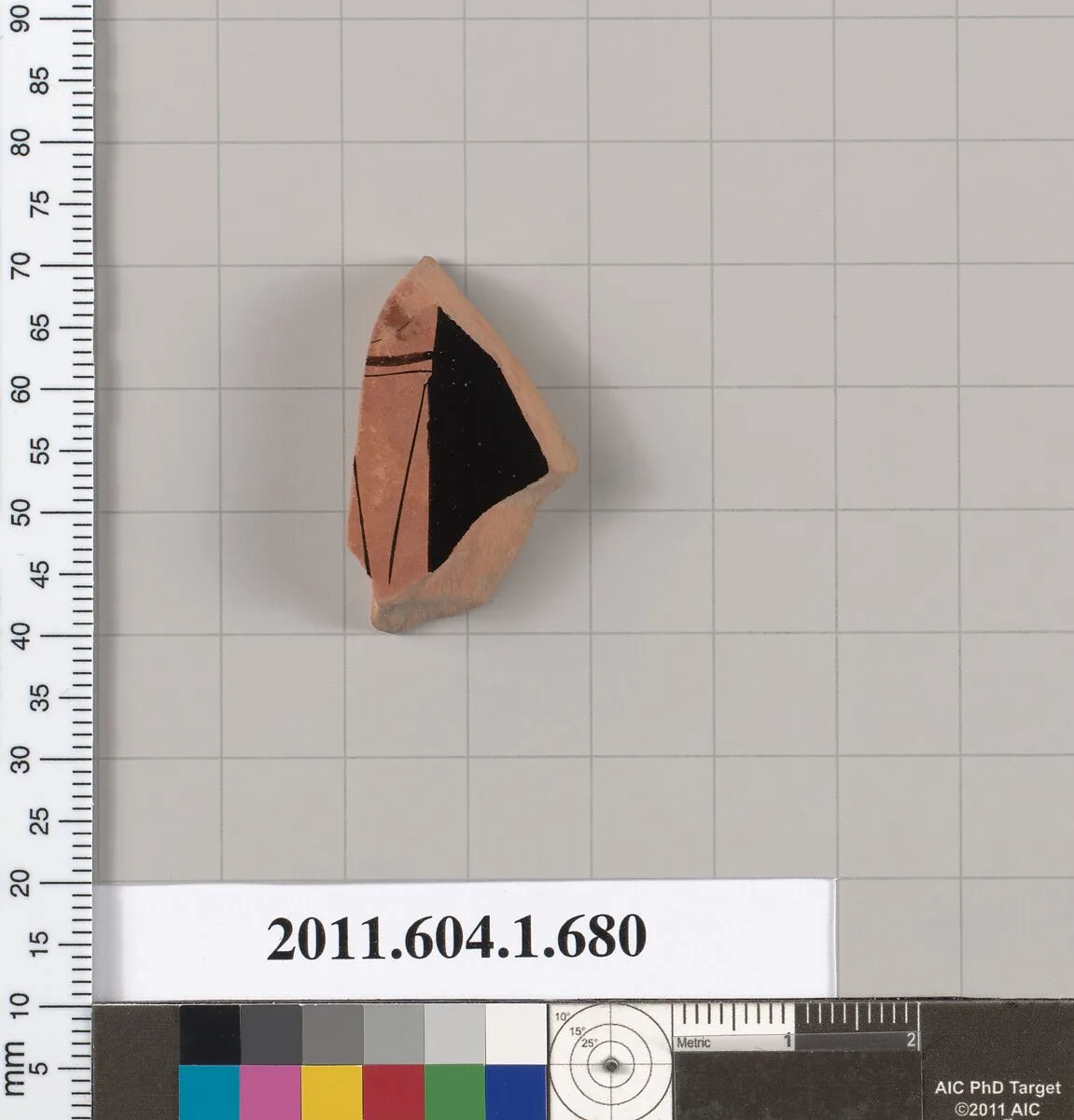 Terracotta fragment of a kylix (drinking cup) — Unknown