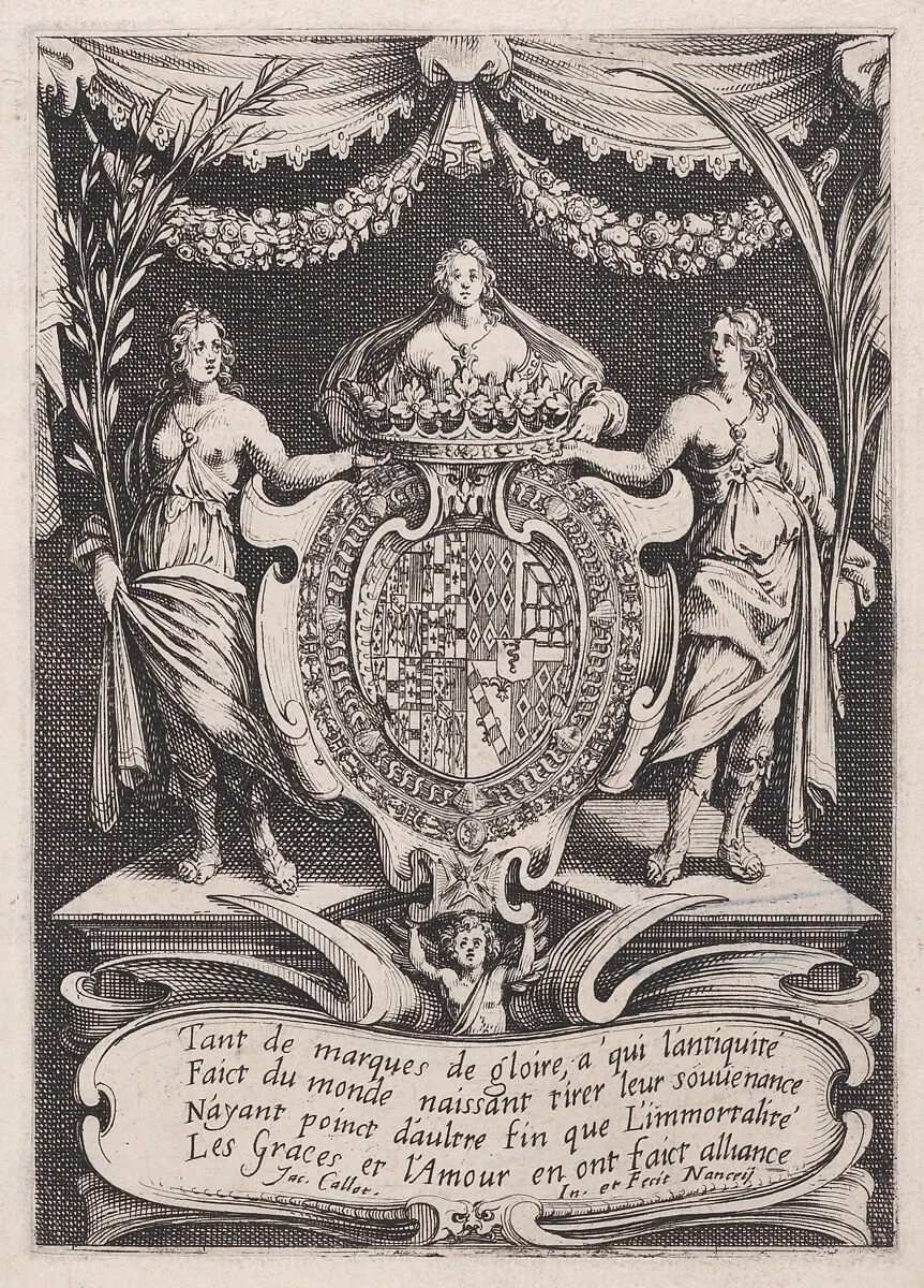 Frontispiece, from Le Combat a la Barrière in the Palace at Nancy by Henri Humbert, printed by Sebastien Phillipe — Jacques Callot|Henri Humbert