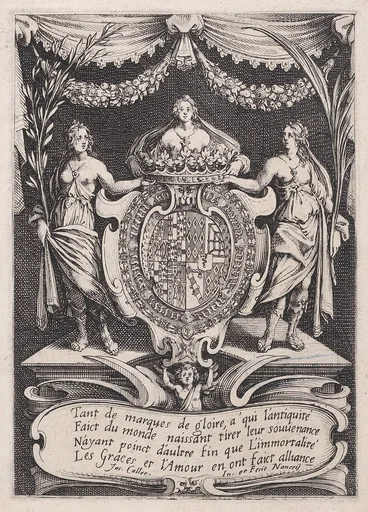 Frontispiece, from Le Combat a la Barrière in the Palace at Nancy by Henri Humbert, printed by Sebastien Phillipe