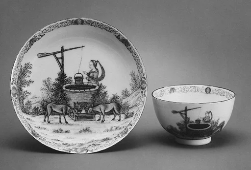 Teabowl and saucer