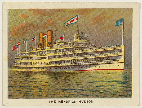 The Hendrick Hudson, from the "Hudson-Fulton" series (T72), issued with Turkey Red Cigarettes by the American Tobacco Company — American Tobacco Company