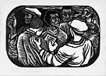 My Role Has Been Important in the Struggle to Organize the Unorganized, from “The Negro Woman” series — Elizabeth Catlett