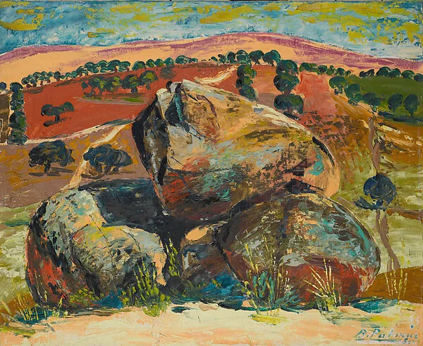 Landscape with Rocks — Benjamín Palencia