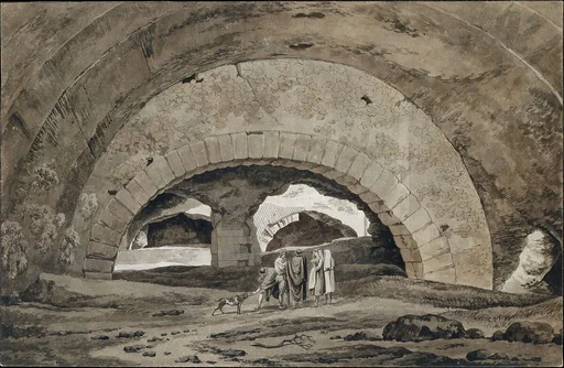 The Interior of the So-called Stables of Maecenas at Tivoli