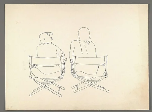 [Two Figures Seated in Director's Chairs]