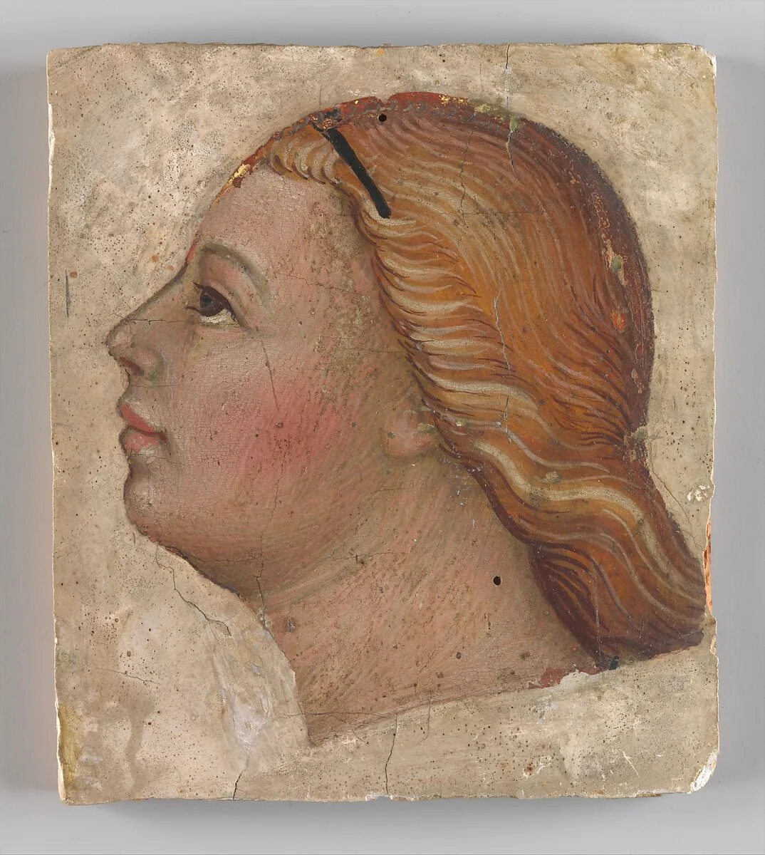 Head of an Angel in Left Profile — Taddeo di Bartolo