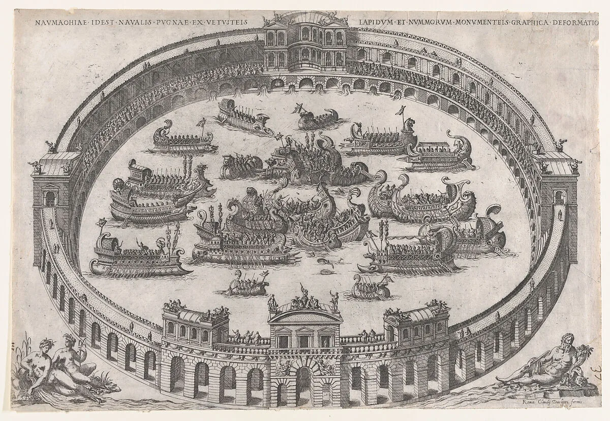 Speculum Romanae Magnificentiae: Roman Naval Battle — Anonymous|Claudio Duchetti