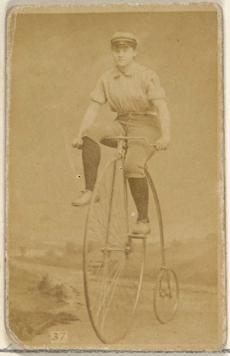 Card 37, from the Girl Cyclists series (N49) for Virginia Brights Cigarettes — Allen & Ginter