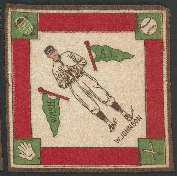 Walter Johnson, Washington, American League from Baseball Players Felt Blanket series (B18) — Unknown