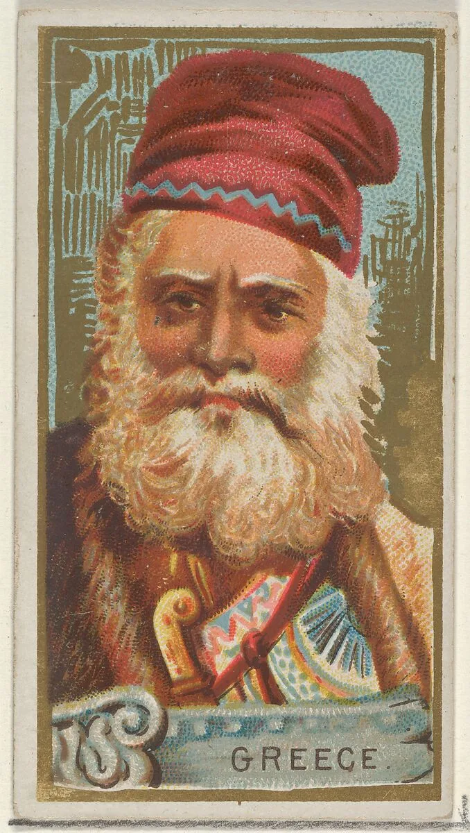 Greece, from the Types of All Nations series (N24) for Allen & Ginter Cigarettes — George S. Harris & Sons|Allen & Ginter