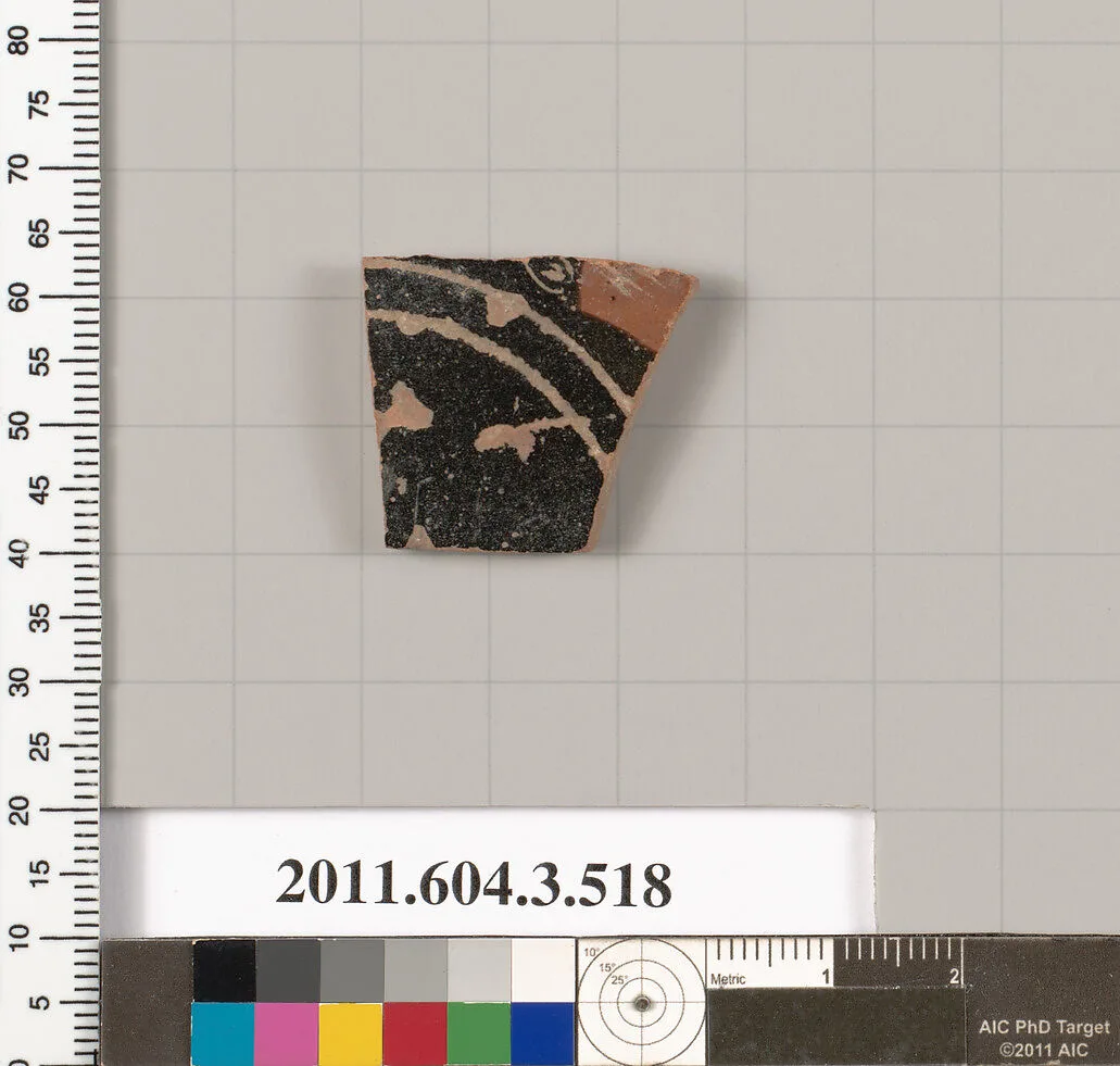 Terracotta fragment of a column-krater (bowl for mixing wine and water) — Unknown
