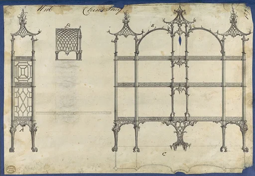 China Shelf, from Chippendale Drawings, Vol. II