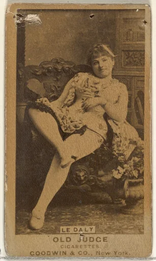 Le Daly, from the Actors and Actresses series (N171) for Old Judge Cigarettes