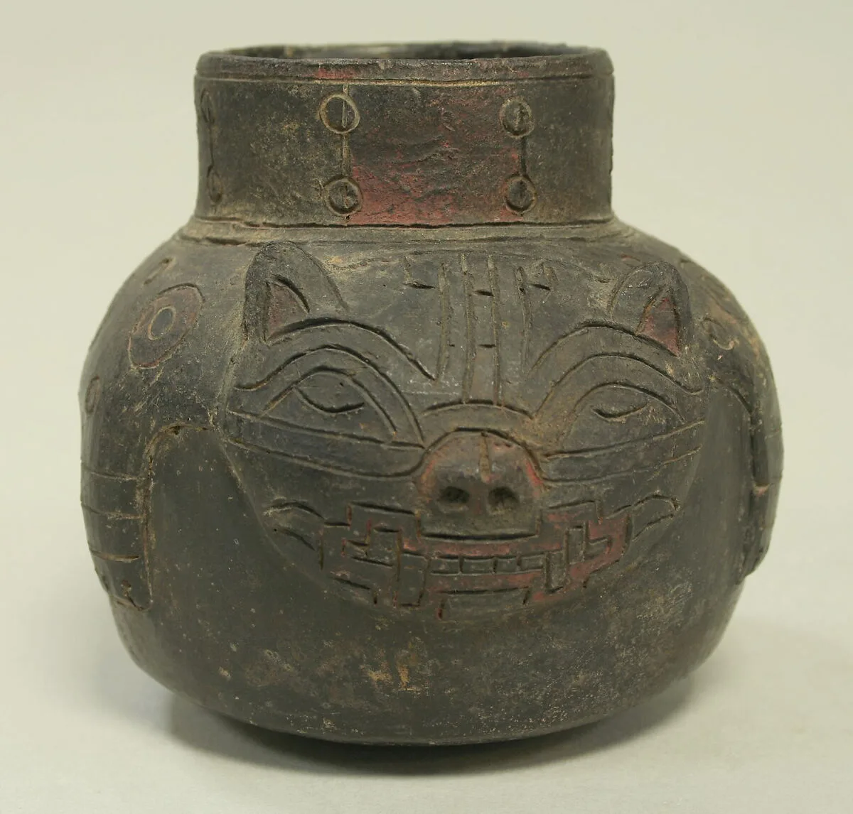 Single Spout Jar in the Form of a Feline — Unknown